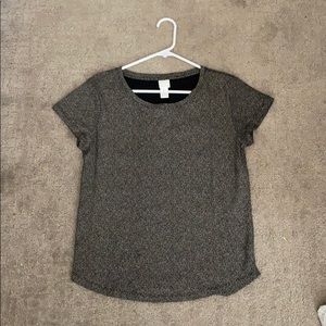 H&M black and white dotted Tee Shirt